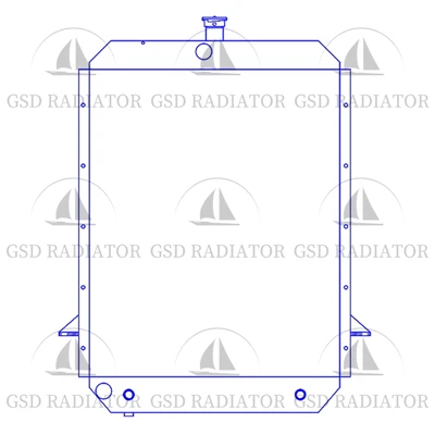 Radiador de carregador de Lonking ZL30M
